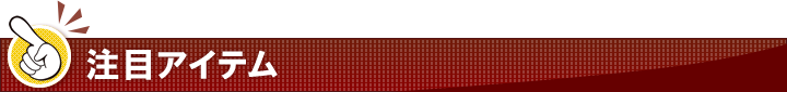 注目アイテム
