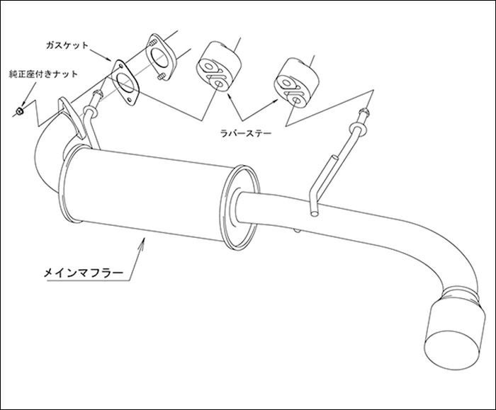 ジムニーシエラ JB74専用 HKS リーガルマフラー を販売中！カスタム