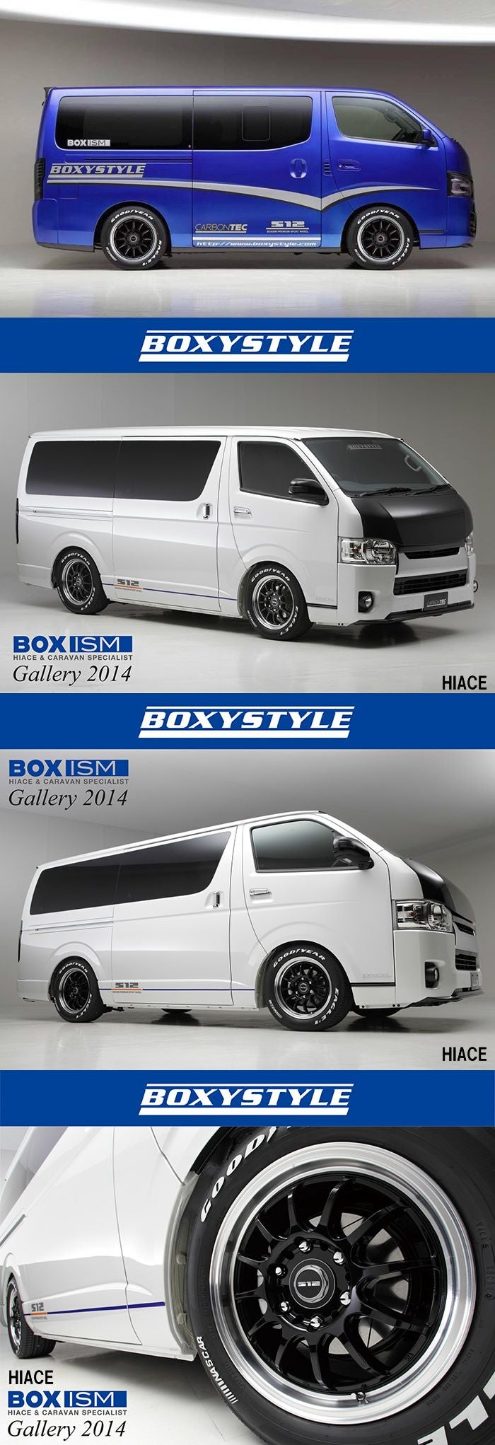 NV350 キャラバン用 ホイール＆タイヤセット(BOXISM S12・ブラック